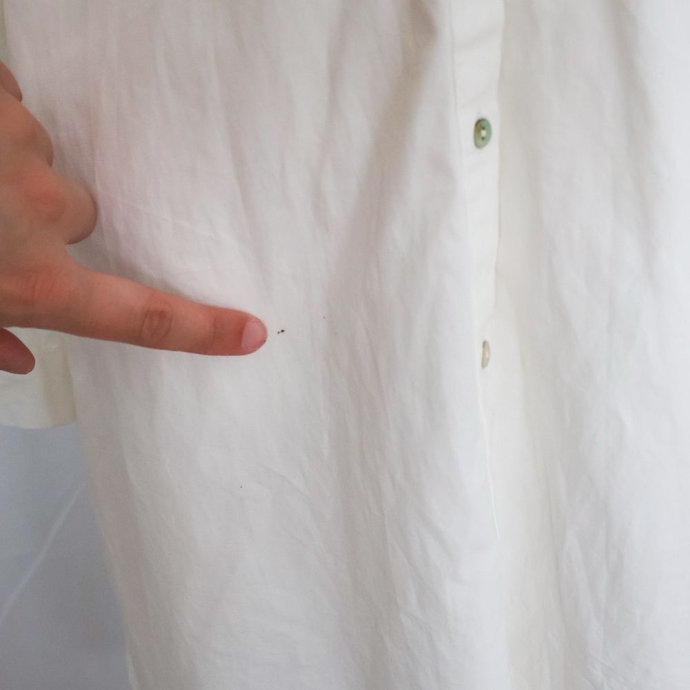 Zara Women's White Cotton Poplin Embroidered Shirt Dress - Medium - Picture 8 of 10